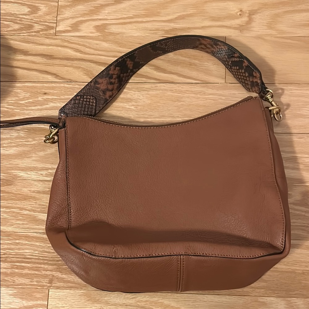 Brown Leather Shoulder Bag